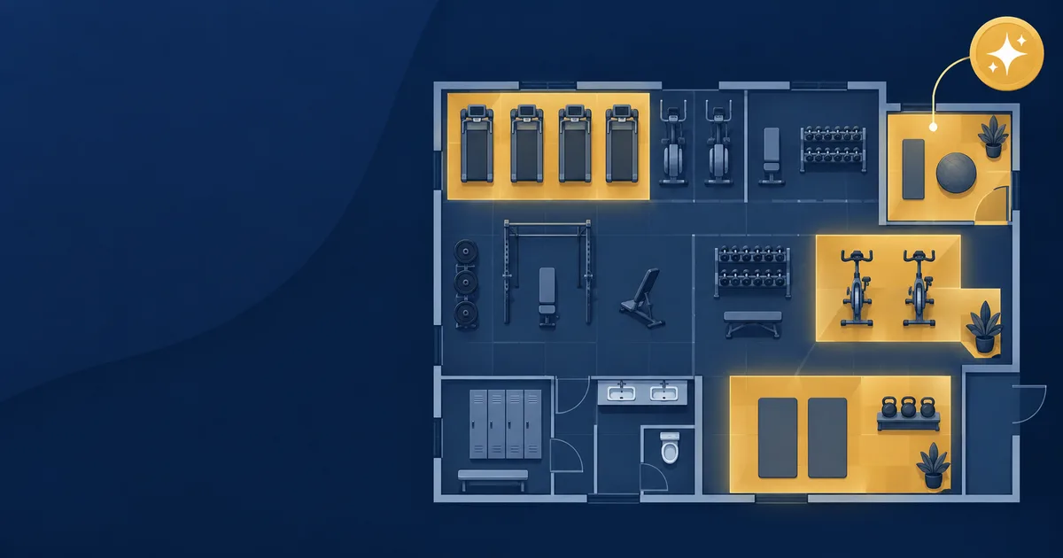 Illustration of how gym cleaning cost is worked out per visit